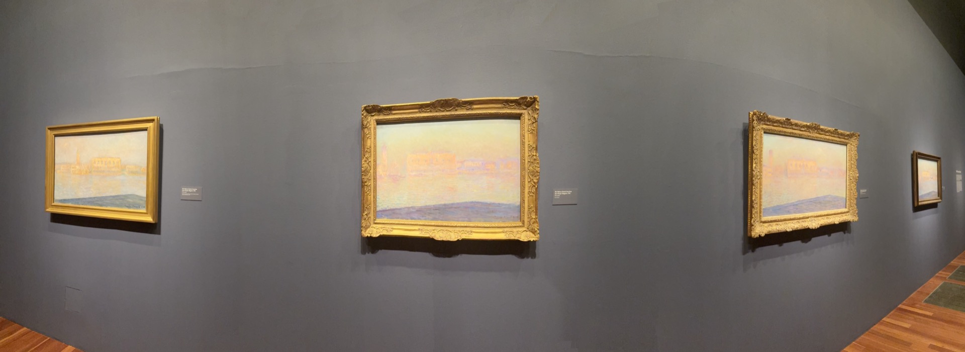Monet painted the Palazzo Ducale from several slightly different angles.